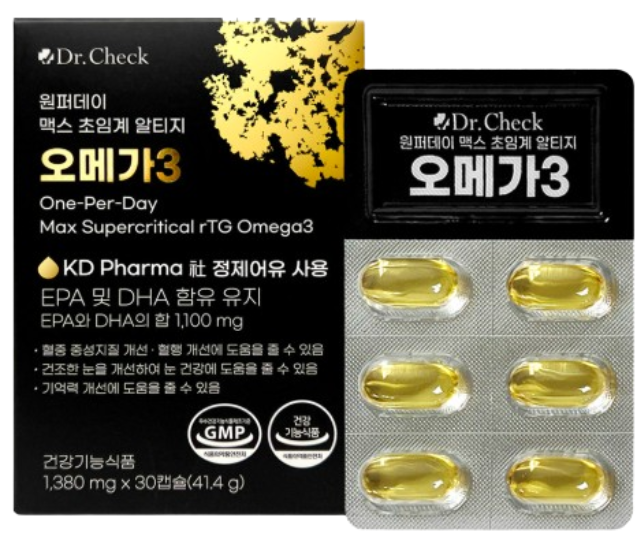 닥터체크 원퍼데이 맥스 초임계 알티지 오메가3