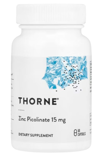 Thorne(쏜리서치) 아연 피콜리네이트 15mg