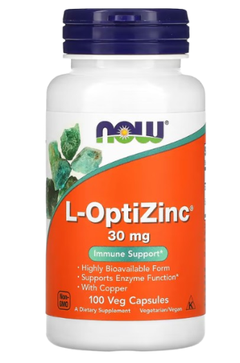 NOW Foods L-OptiZinc 30mg